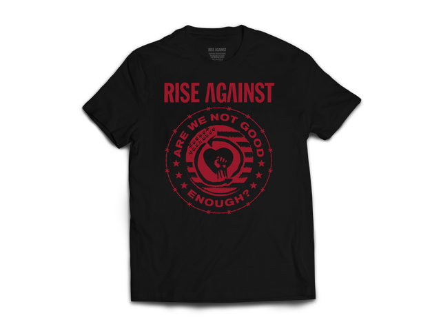Polera Oficial Rise Against - Are we not good enough?