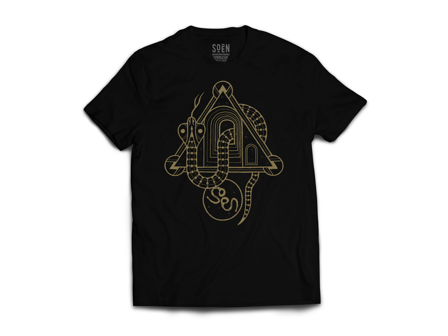 Polera Oficial Soen - Snake Gold