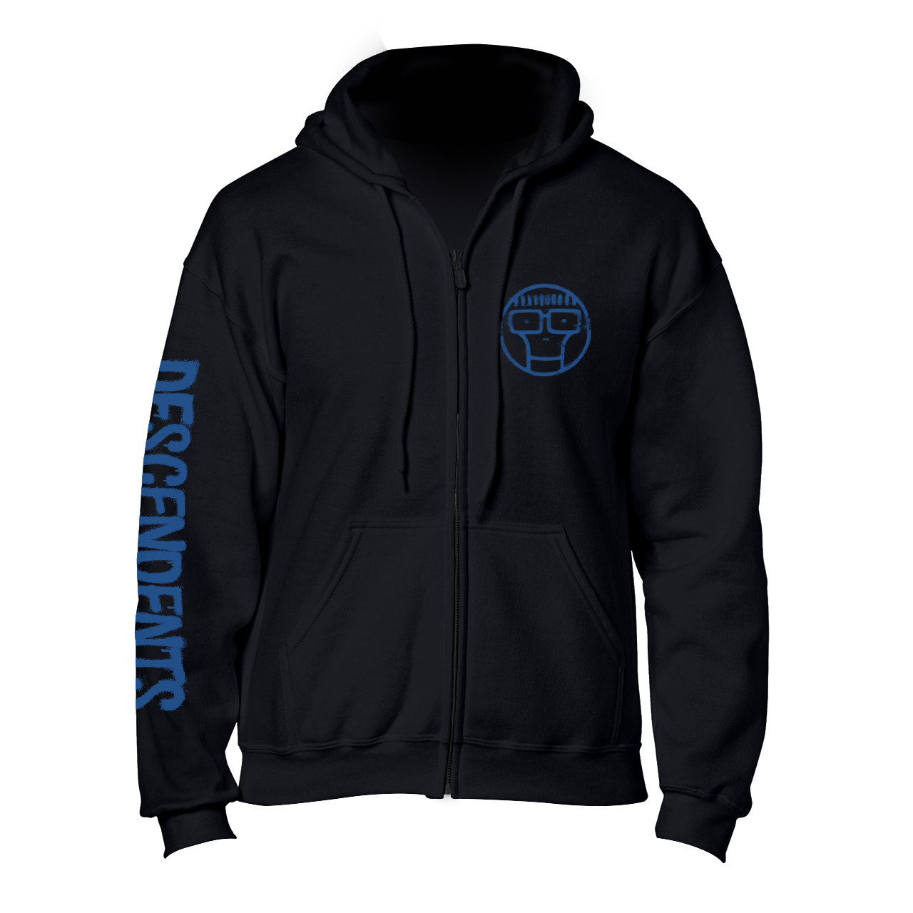 Polerón Zip Up Oficial Descendents - Spray Repeater - Negro