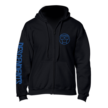 Polerón Zip Up Oficial Descendents - Spray Repeater - Negro