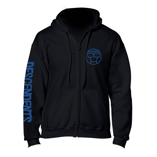 Polerón Zip Up Oficial Descendents - Spray Repeater - Negro