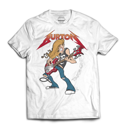 Polera Oficial Cliff Burton - Take One - Blanco