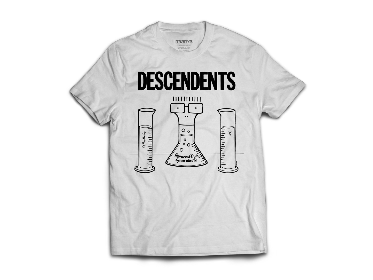 Polera Oficial Descendents - Hypercaffium - Blanco