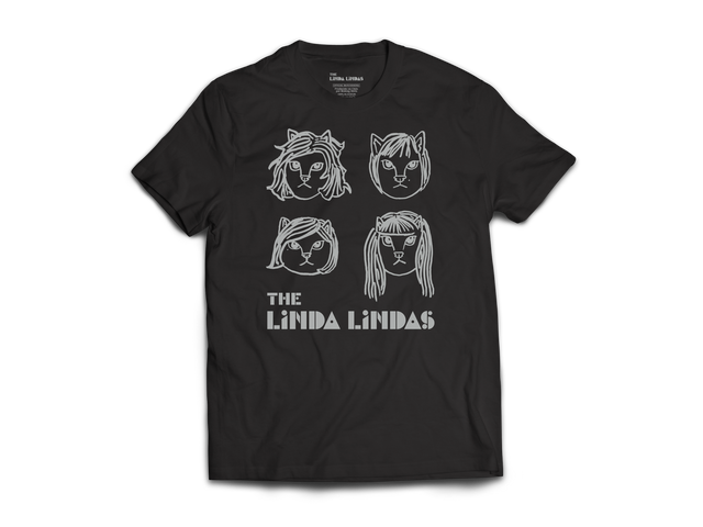 Polera Oficial The Linda Lindas - Cats (Negra)