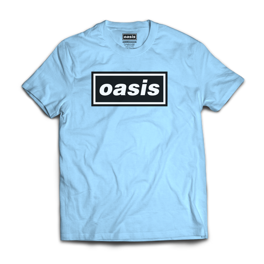 Polera Oficial Oasis - Logo - Celeste