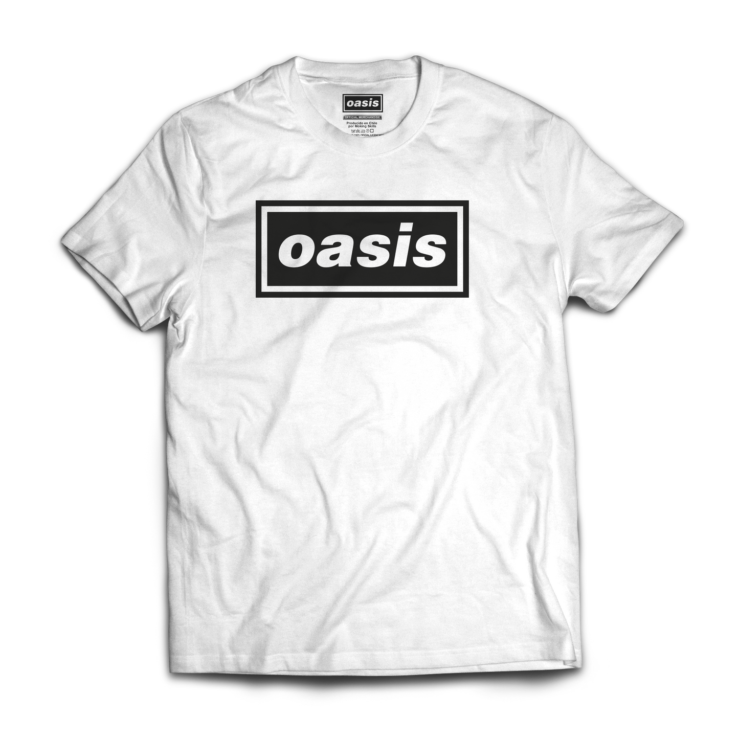 Polera Oficial Oasis - Logo - Blanco