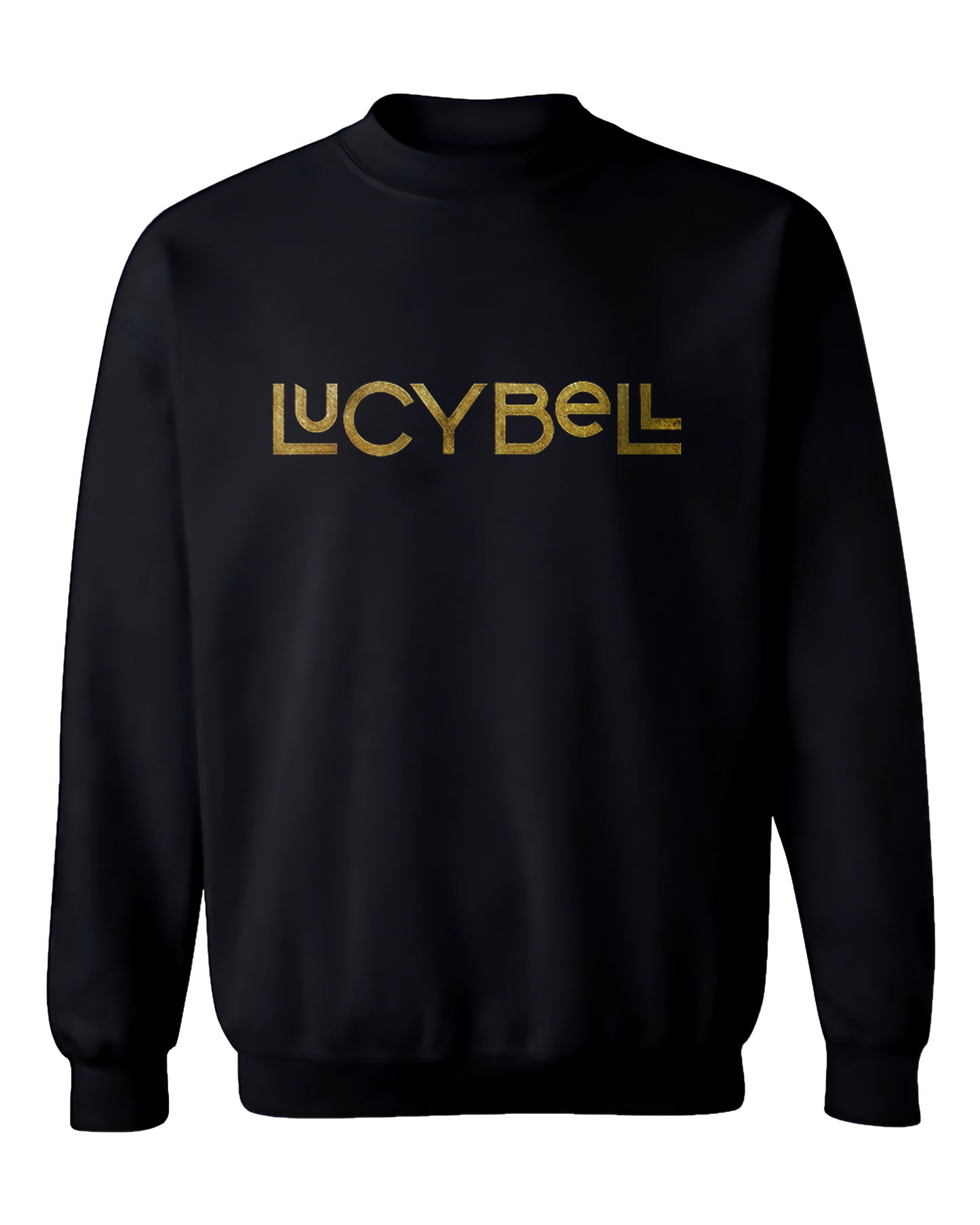 Poleron Crewneck Oficial  Lucybell - Logo - Negro