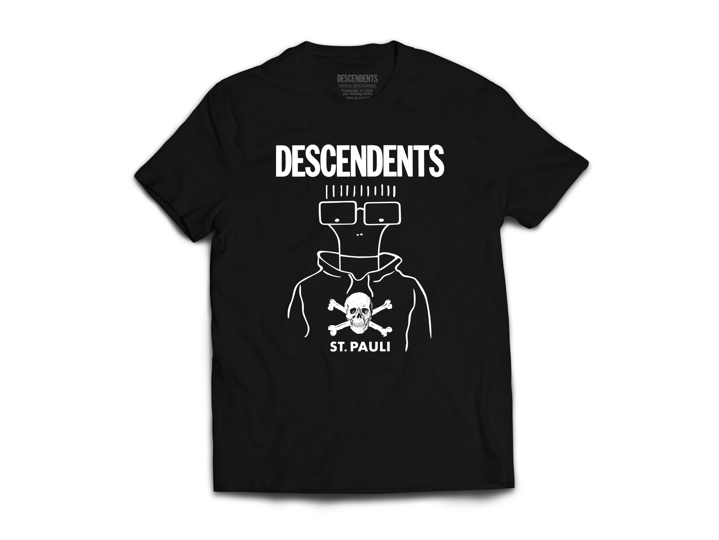 Polera Oficial ST. PAULI - Descendents Collab - Negro